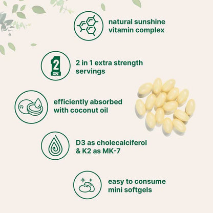 Vitamin D3 + K2 Softgels